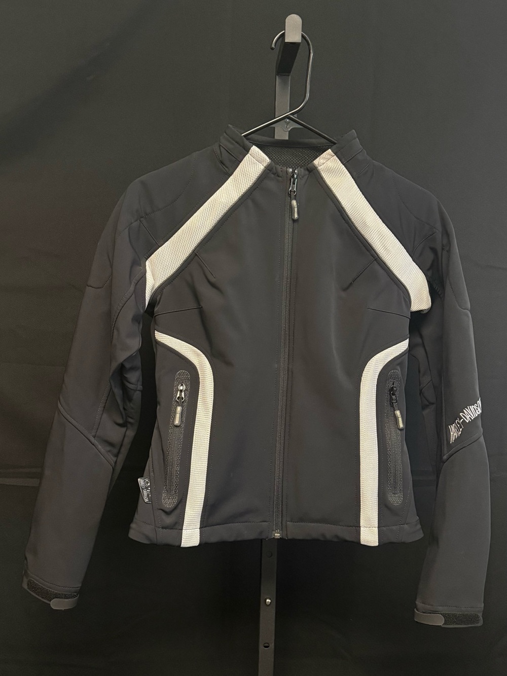 Harley-Davidson Gray and Black Logo Jacket